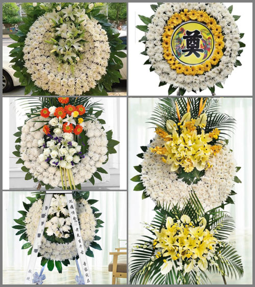 广东梅州市丰顺县八乡山镇硿尾村花圈速递